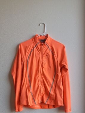 Athleta Women's Bright Orange Lightweight Zip Jacket